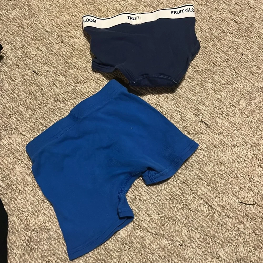 Boys Toddler 2T/3T Underwear Fruit of the Loom Navy & White, Royal Blue Hanes